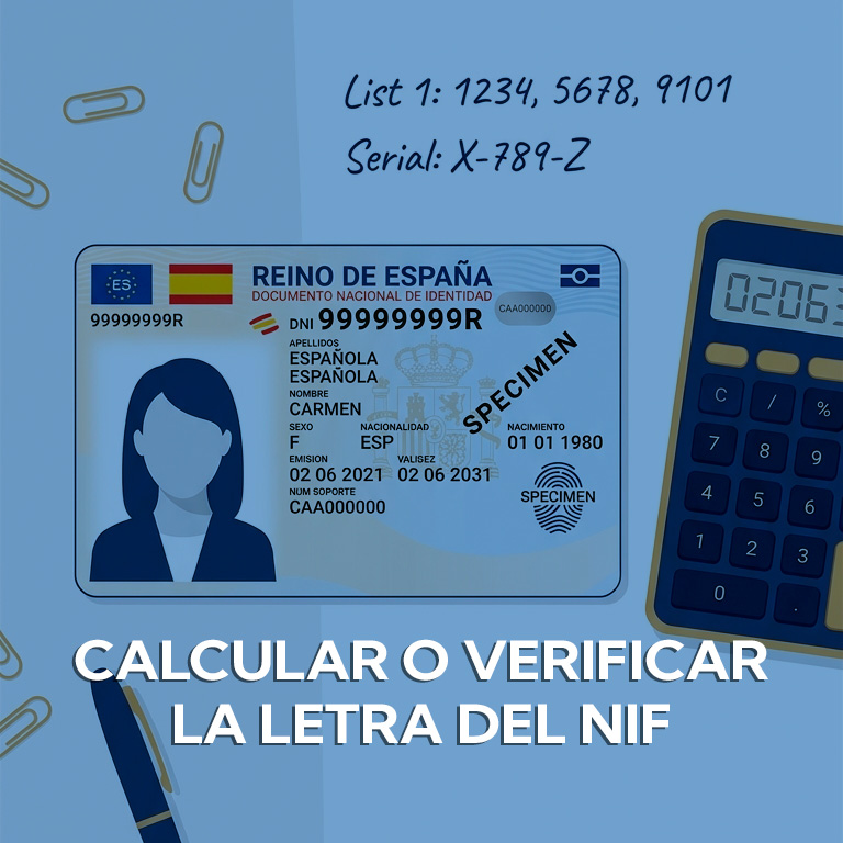 Calculadora DNI o NIF