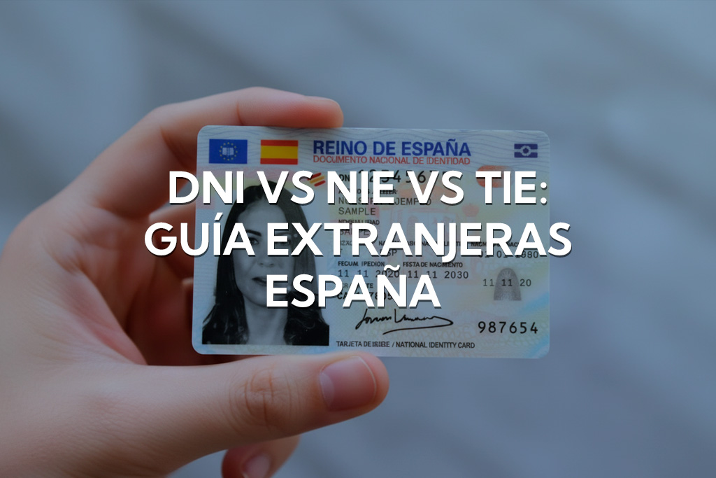 DNI vs NIE vs TIE: Guía extranjeras España 2026