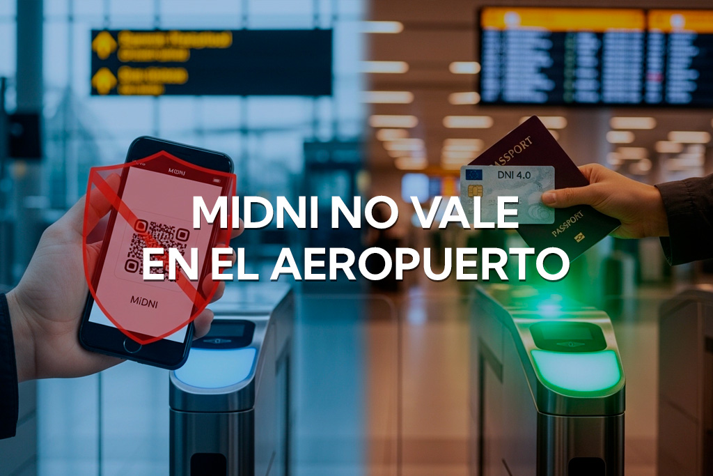 MiDNI no vale en el aeropuerto: el error que puede dejarte sin vuelo en 2026